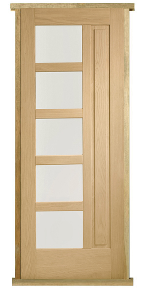 Lucca Prehung Solid Oak External Door